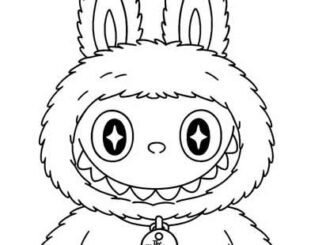 Desenhos de Labubu para colorir