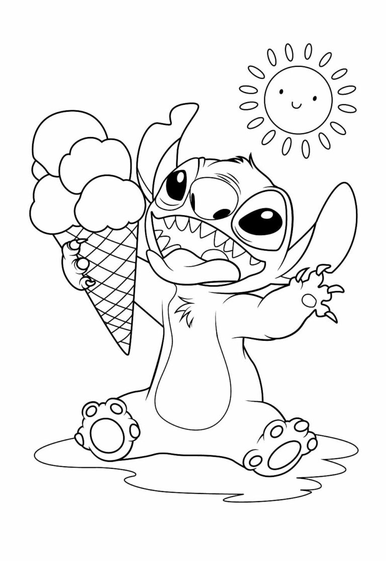 Desenhos de Lilo e Stitch para pintar e colorir - Como fazer em casa