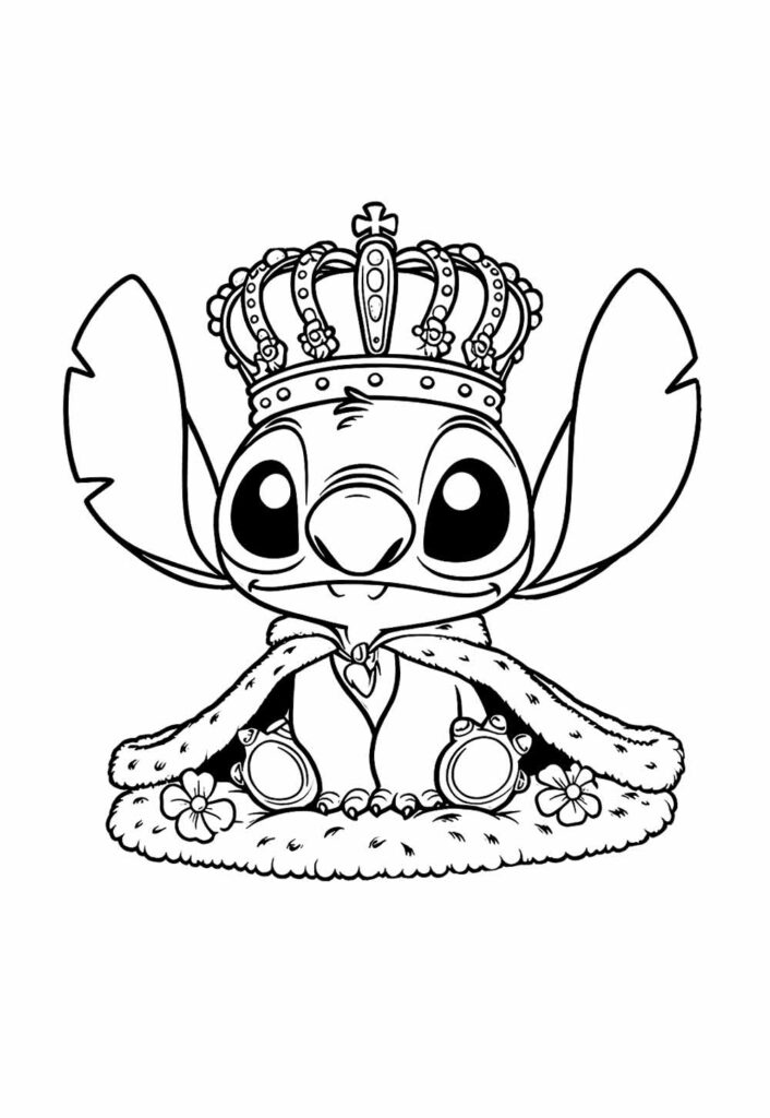 Desenho de Lilo e Stitch para pintar