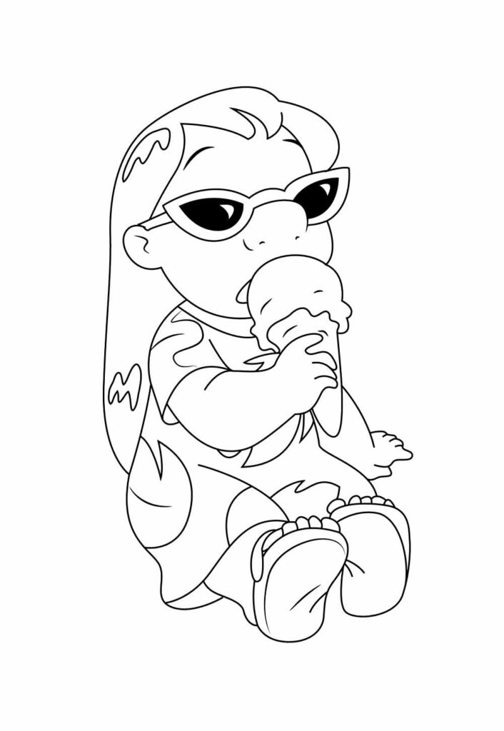 Desenhos Lilo Colorir