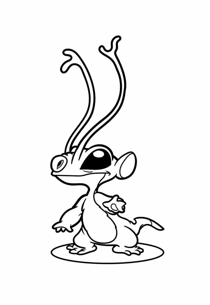 Lilo e Stitch para imprimir e colorir