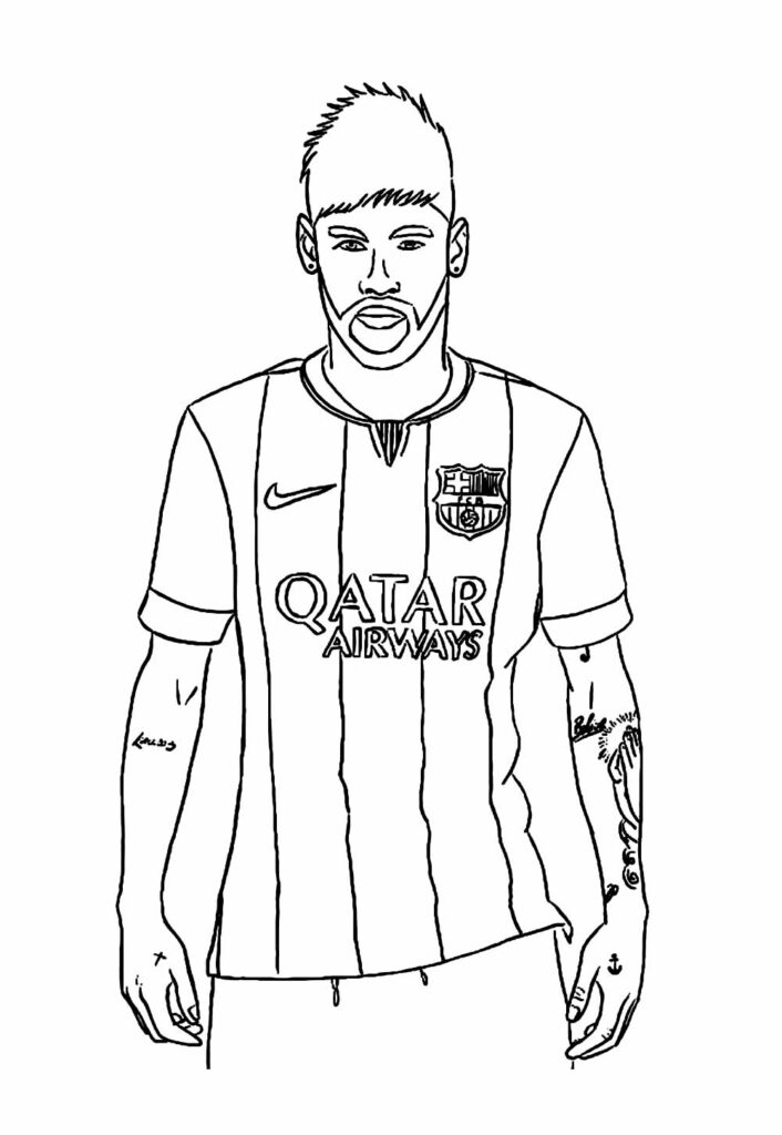 Desenho de Neymar