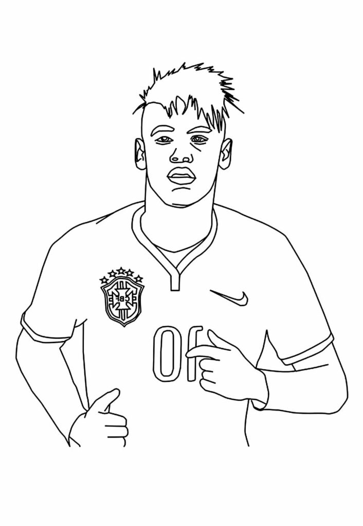 Desenho de Neymar