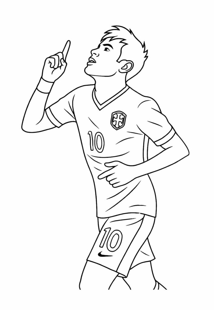 Desenho de Neymar