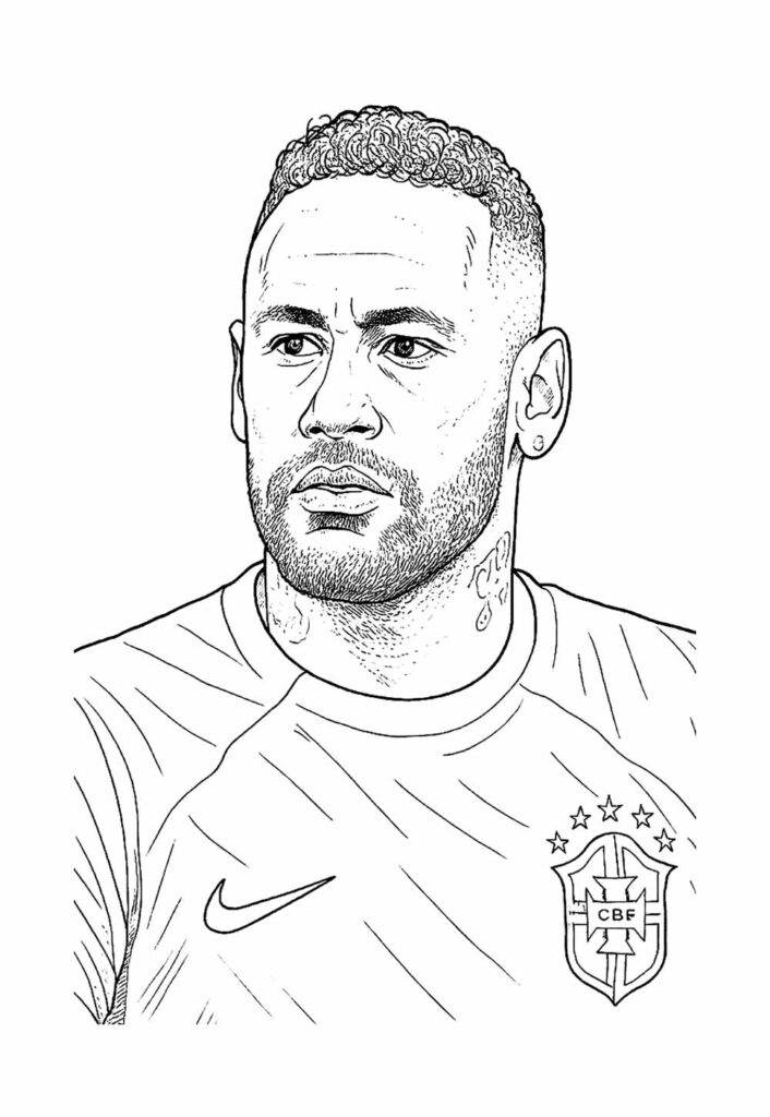 Desenho de Neymar
