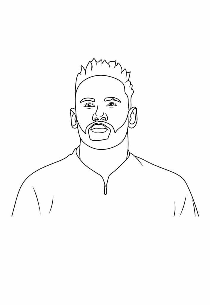 Desenho de Neymar