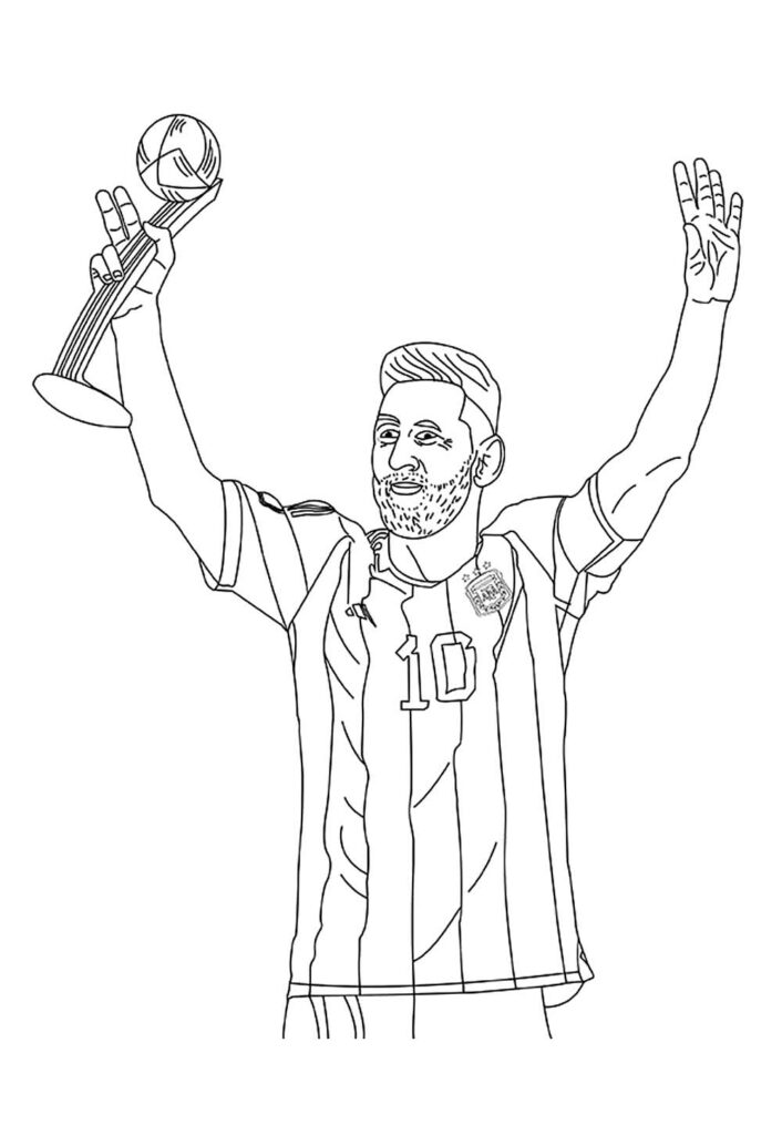 Messi para pintar