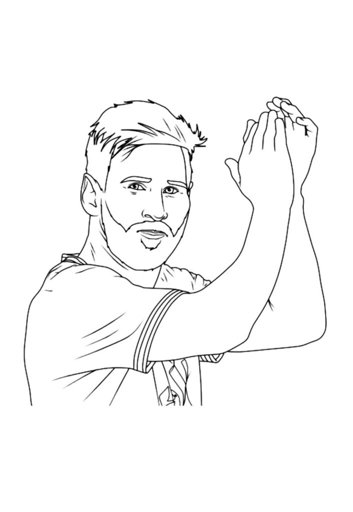 Messi para colorir