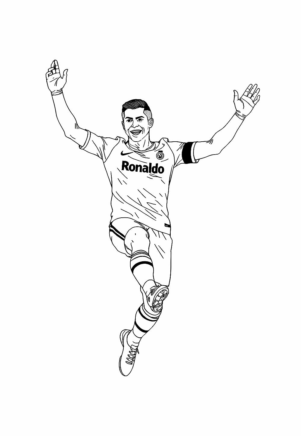 Desenhos de Cristiano Ronaldo para pintar e imprimir - Como fazer em casa