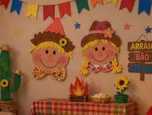 Decoração Junina em EVA