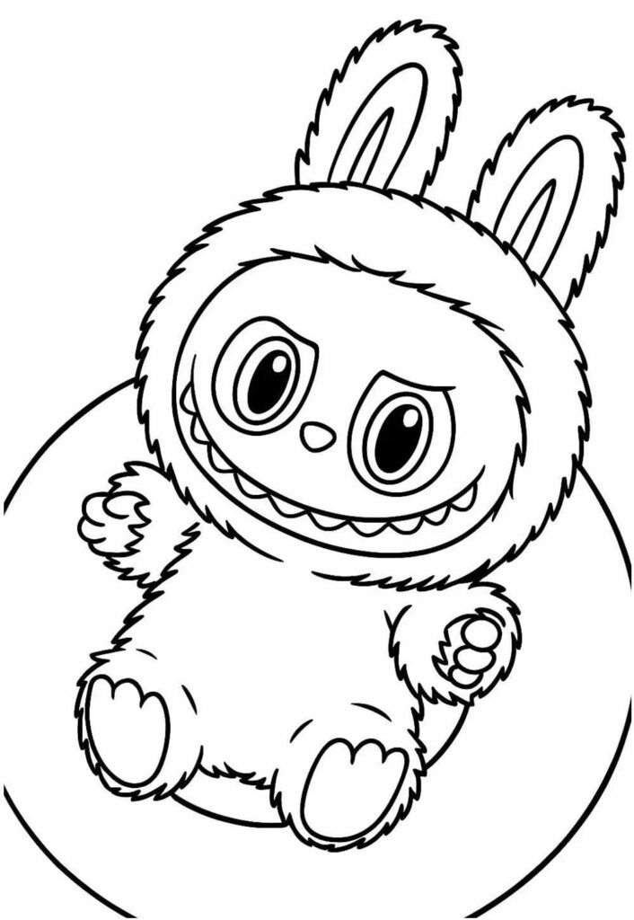 Desenho Labubu Colorir e Pintar