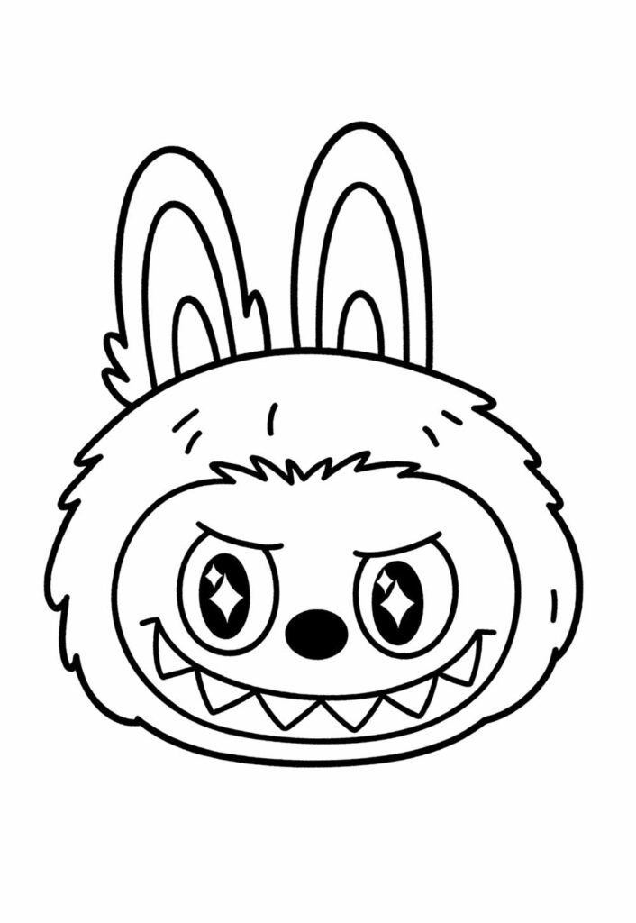 Desenho de Labubu para colorir