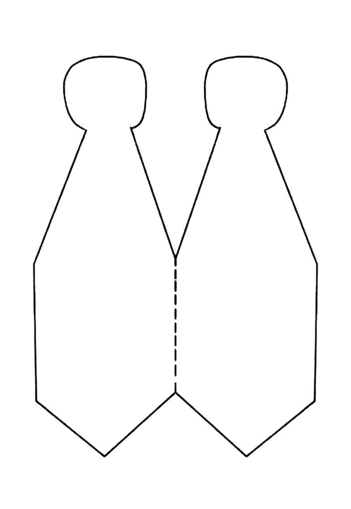 Molde de Gravata para Dia dos Pais