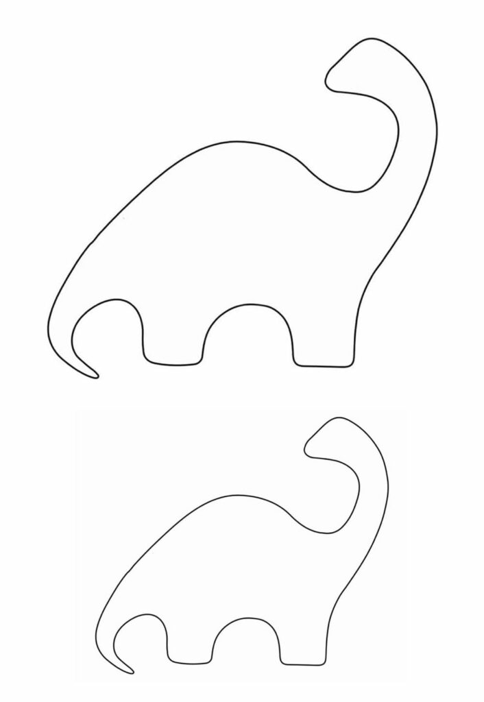Moldes de Dinossauro para imprimir