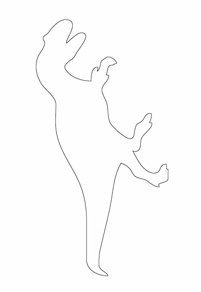 Molde de Dinossauro para imprimir