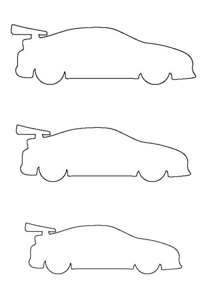 Moldes de Carros para imprimir
