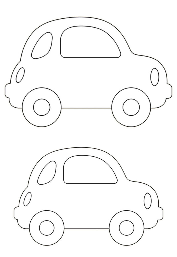 Moldes de Carrinhos para imprimir