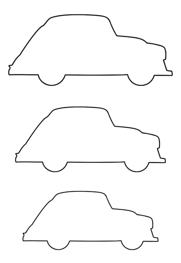 Moldes de Carros para imprimir