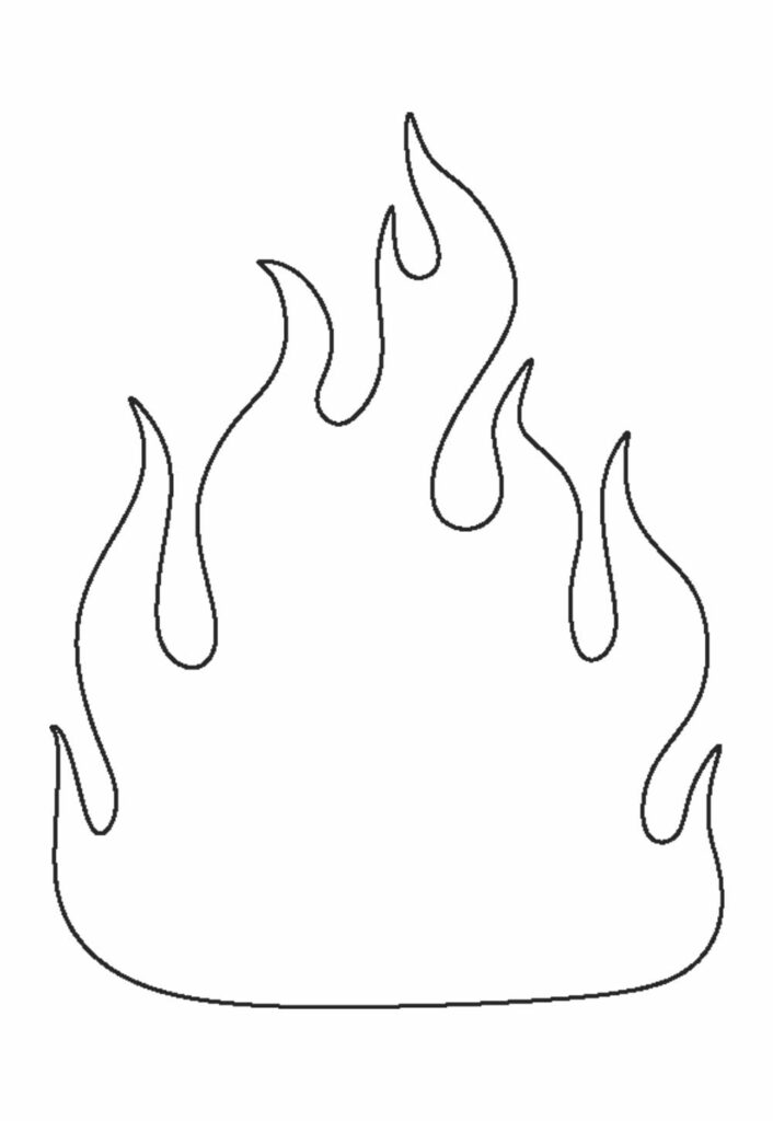 Molde de Fogueira para imprimir