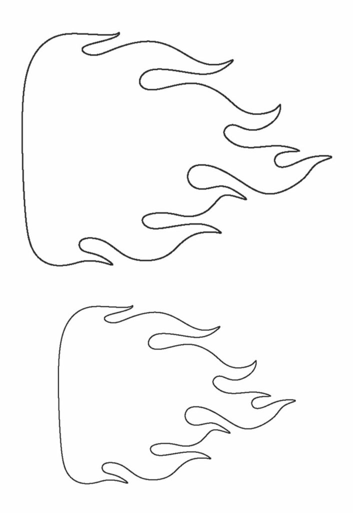 Moldes de Fogueira para imprimir