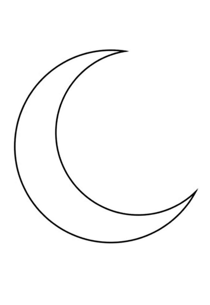 Molde de Lua para imprimir