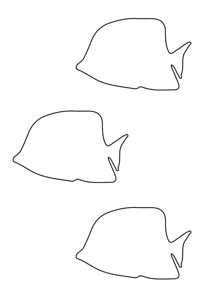 Moldes de Peixes para imprimir