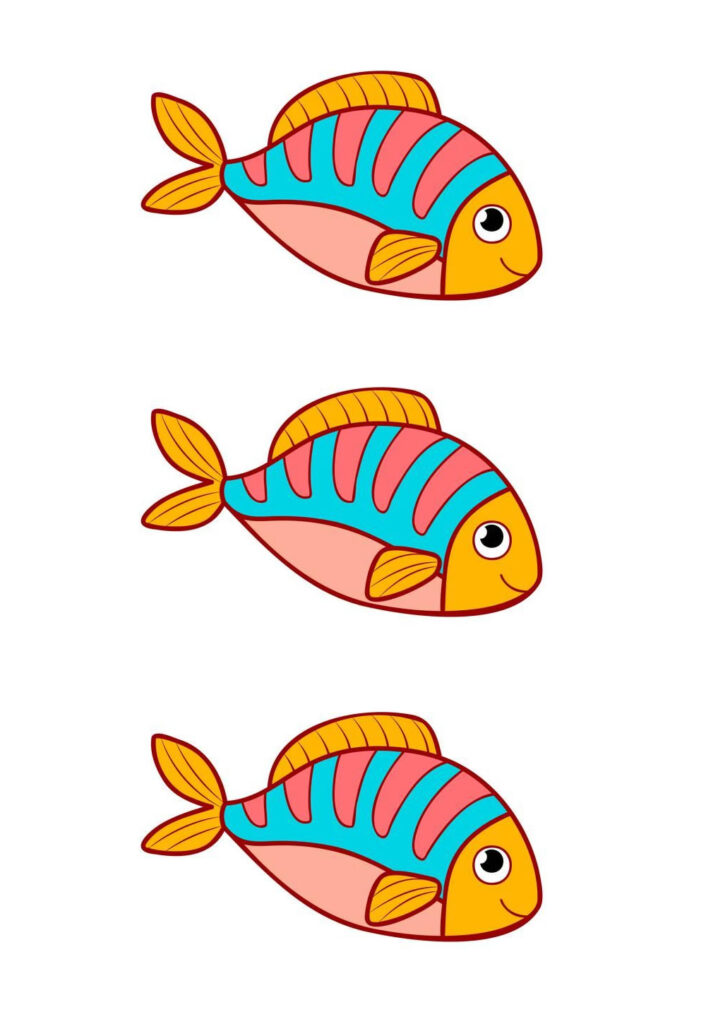 Moldes de Peixes para imprimir
