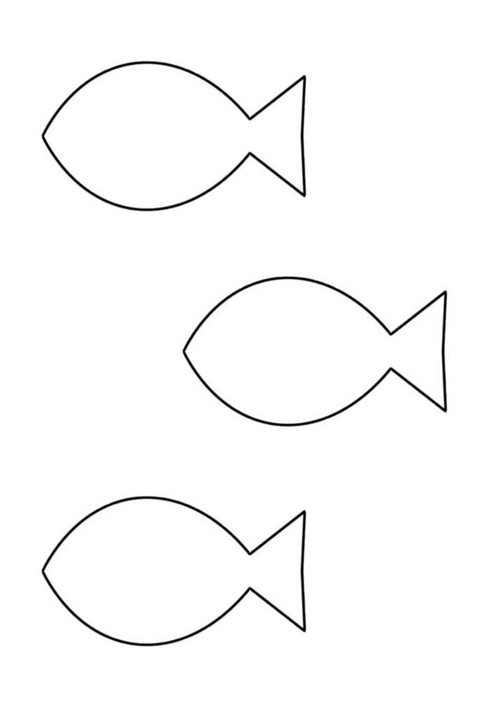 Moldes de Peixes para imprimir
