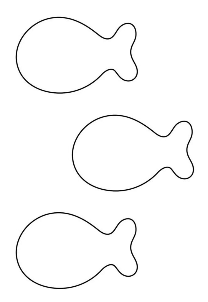 Moldes de Peixes para imprimir