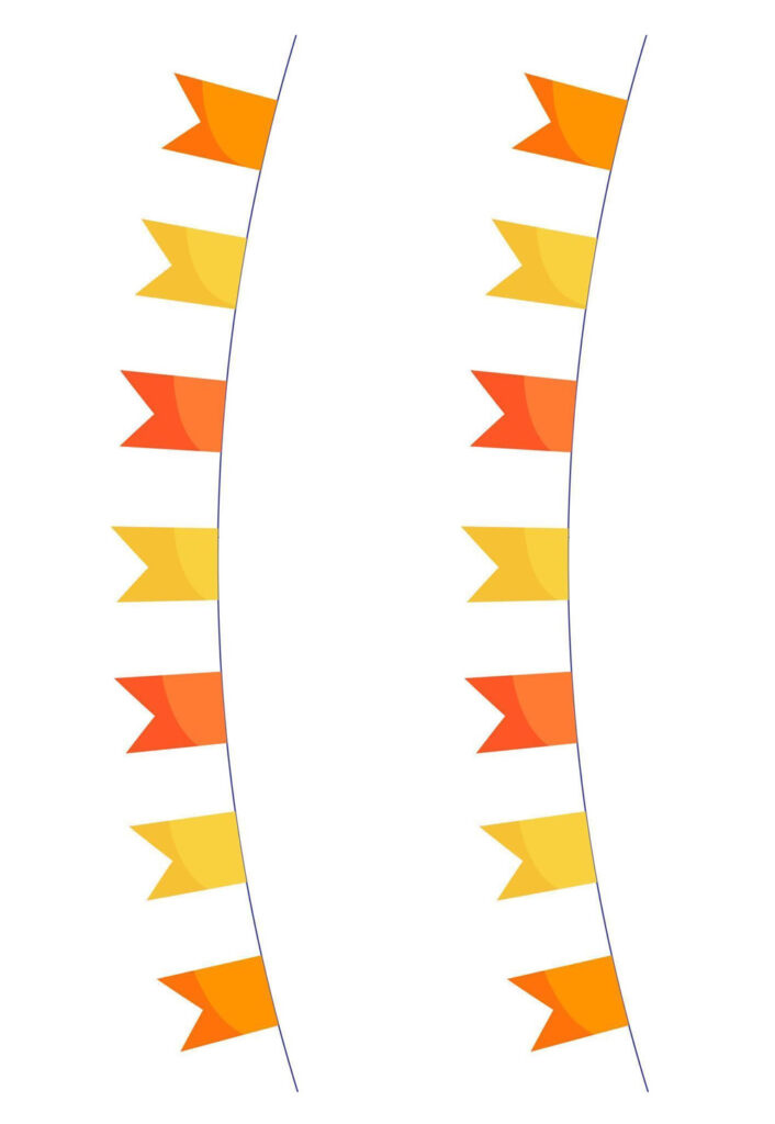 Moldes de Bandeirinhas
