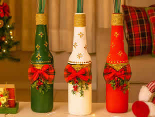 Enfeites de Natal com Garrafas