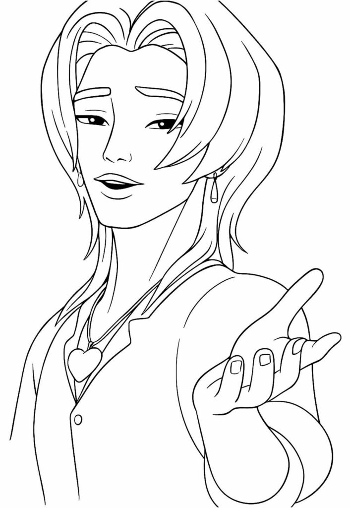 Desenho de Saja Boys para colorir