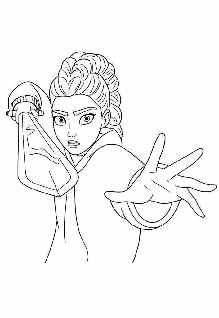 Desenho de Guerreiras do K-Pop para pintar