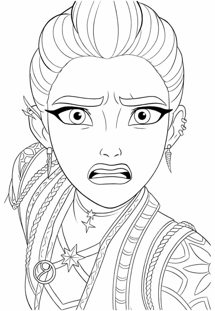 Desenho da Rumi para colorir