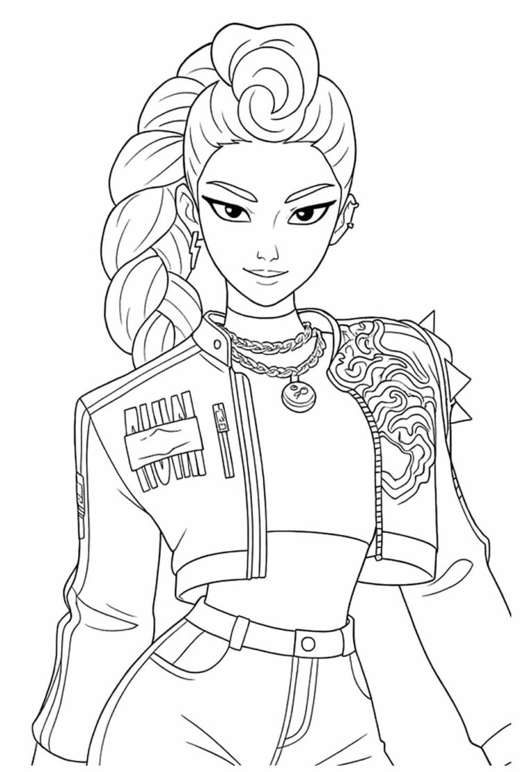 Desenhos das Guerreiras do K-Pop para imprimir e colorir - Como fazer ...