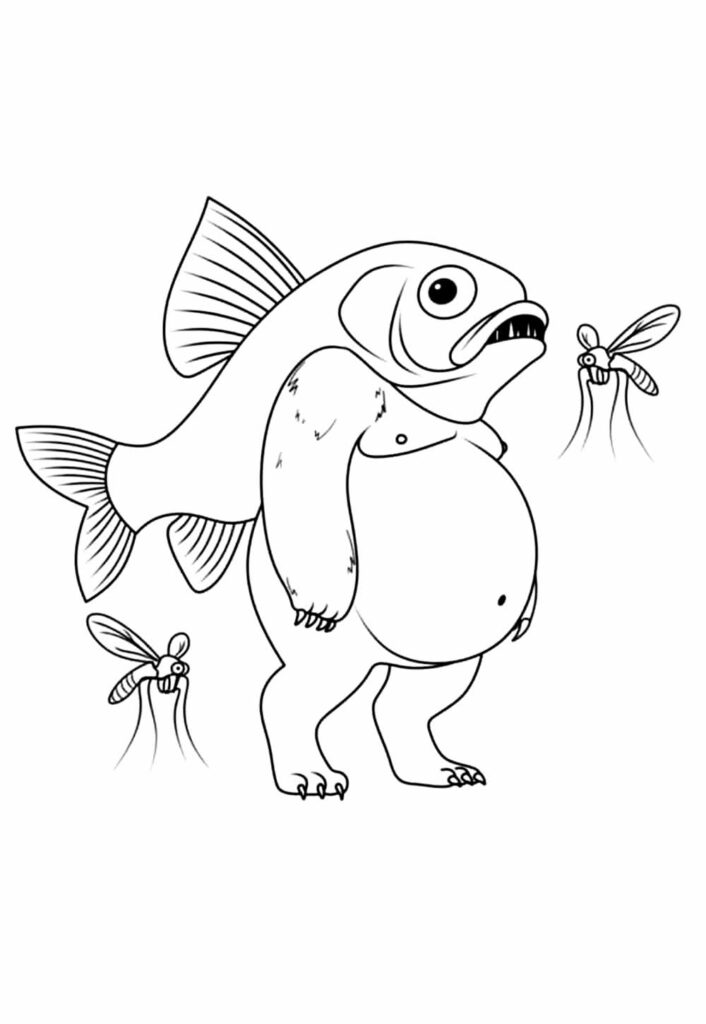 Desenho Tralalero Tralala - Peixe