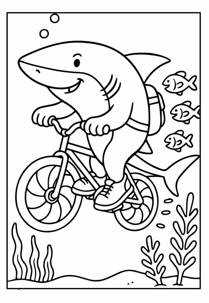 Desenho Tralalero Tralala - Tubarão
