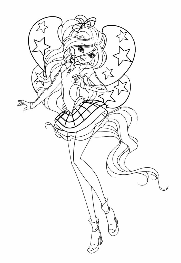 Winx Club para colorir
