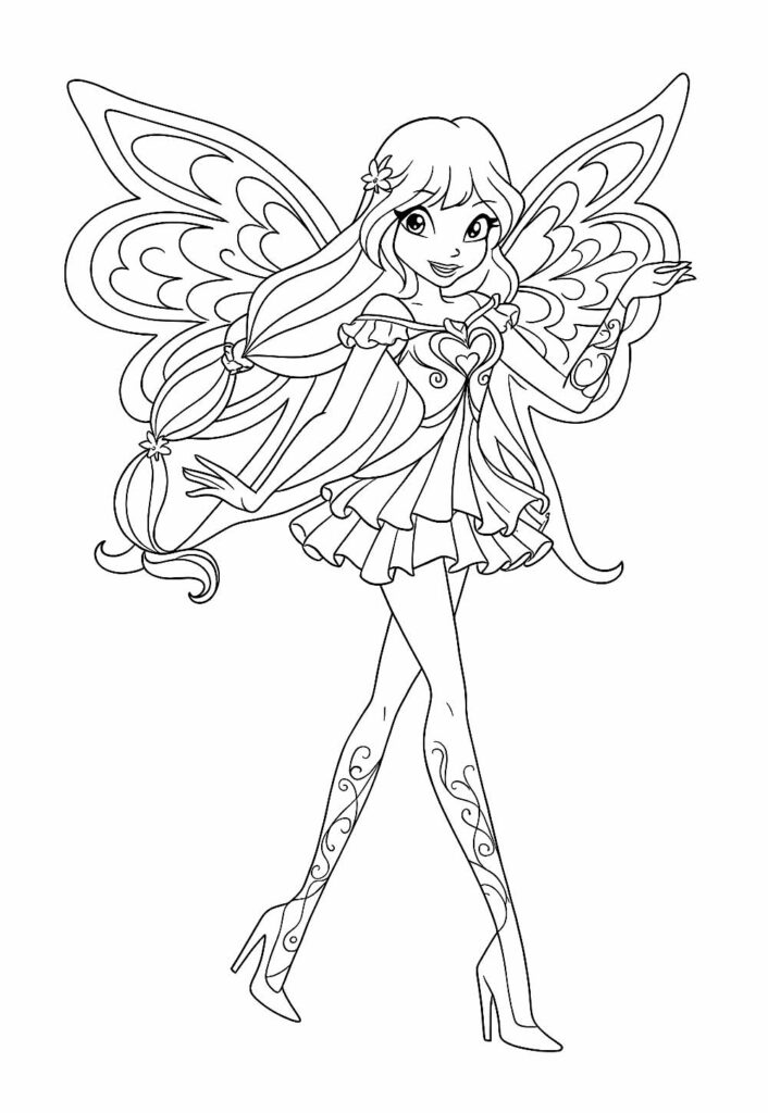 Winx Club para colorir
