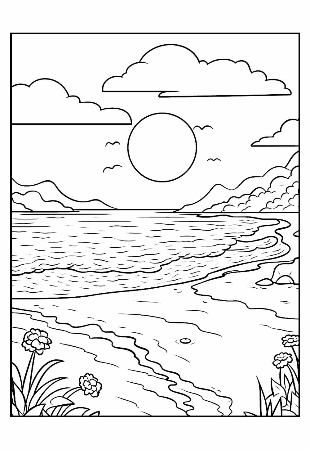 Desenhos de Natureza para imprimir e pintar - Como fazer em casa
