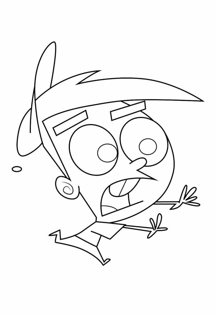 Desenho Padrinhos Mágicos Imprimir Colorir