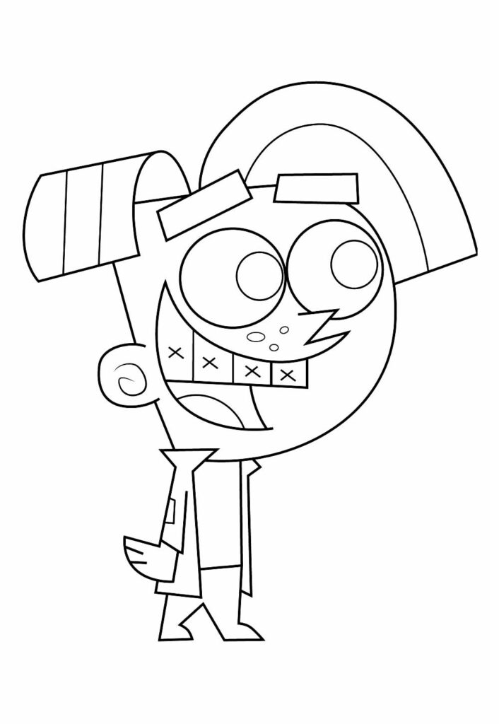 Desenho Padrinhos Mágicos Colorir