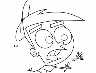 Desenhos dos Padrinhos Mágicos para pintar