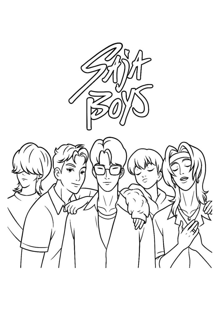 Desenho de Saja Boys - Guerreiras do K-Pop