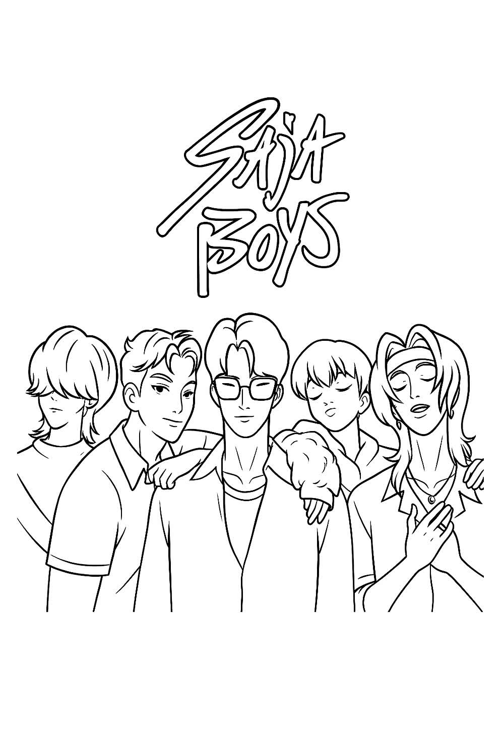 Desenhos de Saja Boys para imprimir e colorir - Como fazer em casa