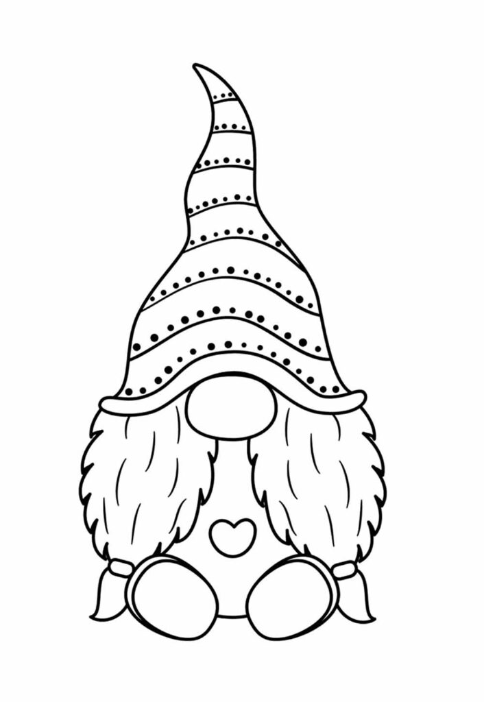 Desenho Gnomo Gorrinho