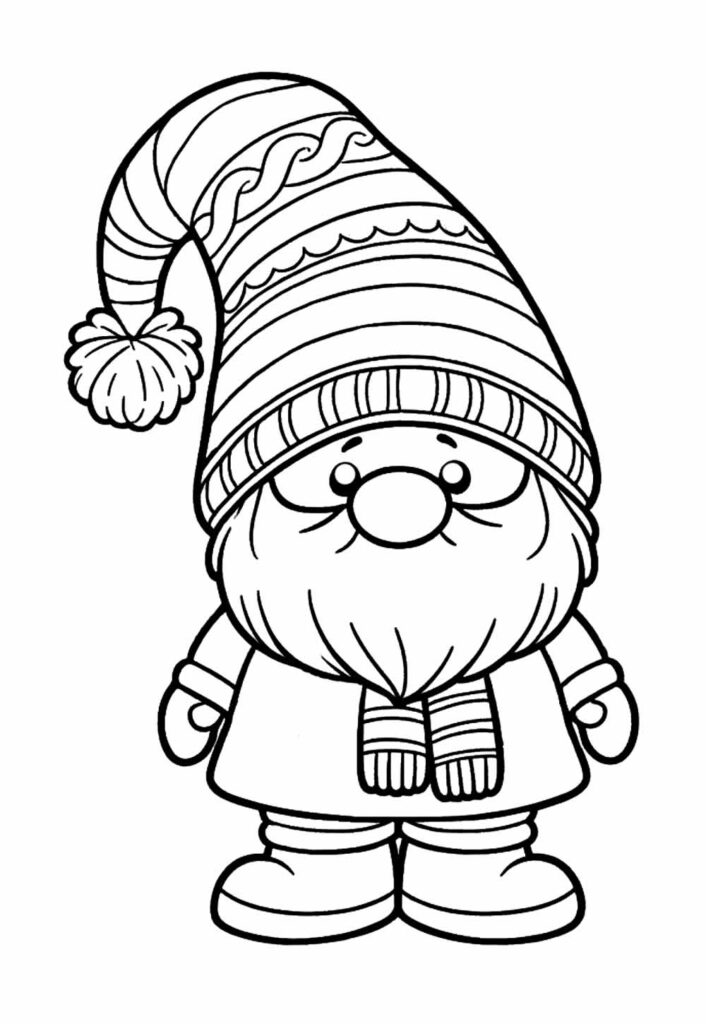 Desenho Gnomo Gorrinho
