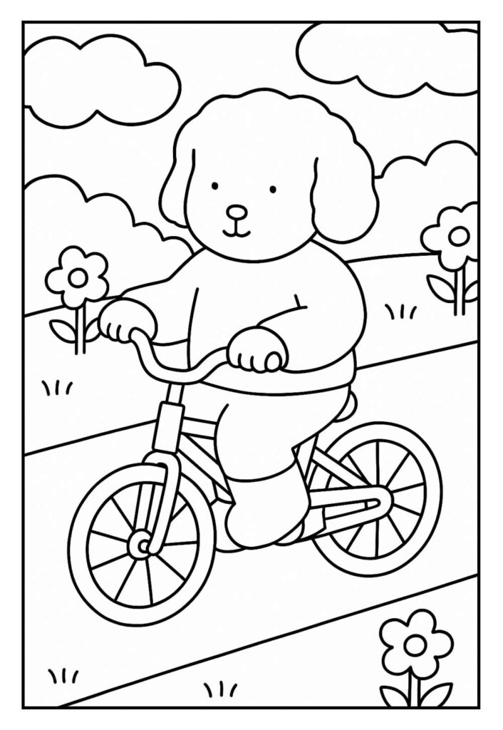 Desenhos Bobbie Goods Colorir - Bicicleta