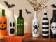 Decoração com Garrafas de Halloween