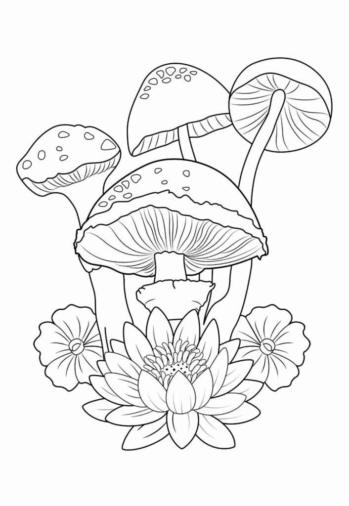 Desenhos de Cogumelo para pintar